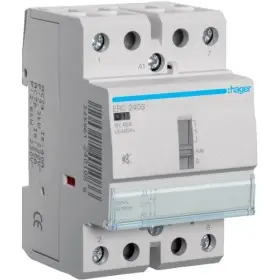 Безшумний контактор з ручним керуванням Hager ERC240S 40A 2НО 230B