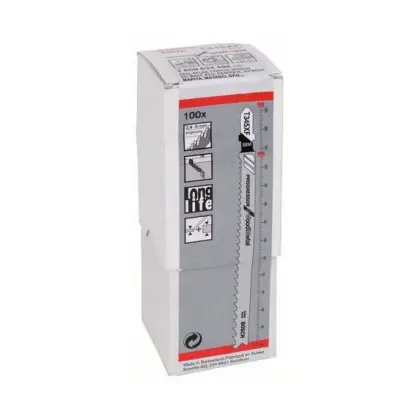 Лобзиковые пилки Bosch T345XF (100шт) Лобзиковые пилки Bosch T345XF (100шт)