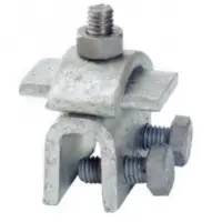 Фальцевий затискач для струмовідвідного провідника DKC ND2001ZC Ø8мм із оцинкованої сталі (з діапазоном затиску 12мм)