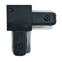 Угловой коннектор для шинопровода Maxus assistance Track Accessories L-connector 1Phase черный