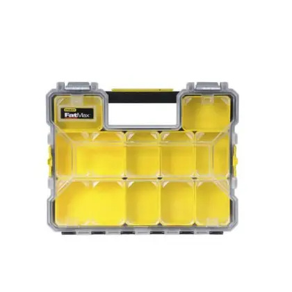 Влагозащищенный органайзер Stanley 1-97-517 FatMax SHALLOW Pro Metal Latch 446х74х357мм с металлическими замками Влагозащищенный органайзер Stanley 1-97-517 FatMax SHALLOW Pro Metal Latch 446х74х357мм с металлическими замками