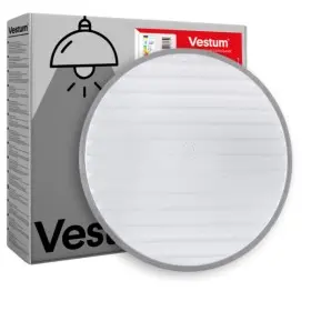 Світлодіодний світильник Vestum GRILL зоряне небо 30Вт 375x60мм 4000К срібло