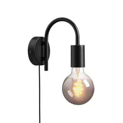 Бра, настенный светильник Nordlux 2112071003 Paco E27 1x25W IP20 черный