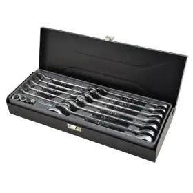 Набор трещеточных ключей Whirlpower 1244-11-WR09 (23633) 8-19мм (12шт в металлическом кейсе)