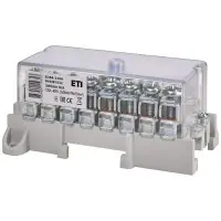 Розподільний клемний блок ETI EDBA-250A (400В 1х120мм²/1х50мм²+8х25мм²) Розподільний клемний блок ETI EDBA-250A (400В 1х120мм²/1х50мм²+8х25мм²)