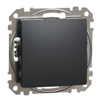 Кнопковий вимикач Schneider Electric Sedna Design & Elements чорний SDD114111 Кнопковий вимикач Schneider Electric Sedna Design & Elements чорний SDD114111