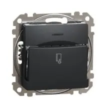 Картковий вимикач Schneider Electric Sedna Design & Elements чорний SDD114121