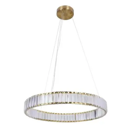 Люстра Goldlux 338259 Cristalia LED 1x29W 4000K 4300Lm IP20 золотая Люстра Goldlux 338259 Cristalia LED 1x29W 4000K 4300Lm IP20 золотая