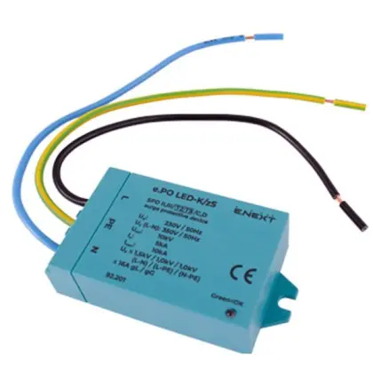 Устройство защиты от импульсных перенапряжений E.next 92.204 e.PO I LED 230V/12 5kA для LED освещения Устройство защиты от импульсных перенапряжений E.next 92.204 e.PO I LED 230V/12 5kA для LED освещения