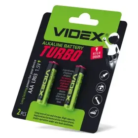 Щелочная батарейка Videx Turbo LR03 (LR03T/AAA 2B) 2 шт