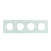 Рамка Nilson Alegra стекло белое 4-я ( 25WH0094 )
