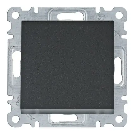 Двухполюсный выключатель Hager WL0063 Lumina 10АХ/230В (черный)