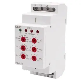 Реле контролю напруги CNC YCV8-10 M460 L1-L2-L3 АС 220-460В 2СО 8А АС1 250В/DC 24В (Б00045683)