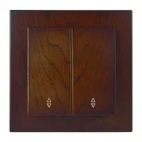 Вимикач Nilson Touran горіх 2кл прохідний ( 24271009 )