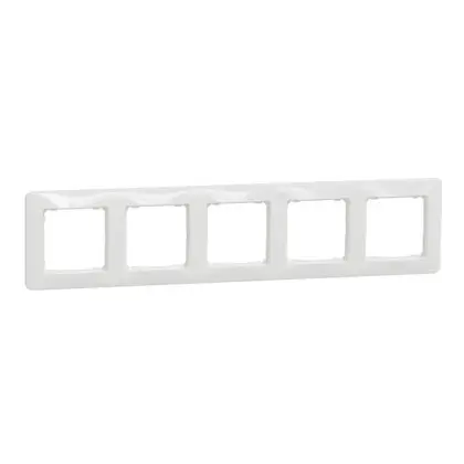 Рамка пятиместная Schneider Electric Sedna Design белая SDD311805