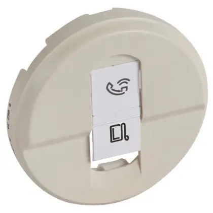 Панель розетки 1xRJ45 кат.6 (для UTP/FTP/SFTP) Legrand Celiane слонова кістка Панель розетки 1xRJ45 кат.6 (для UTP/FTP/SFTP) Legrand Celiane слонова кістка