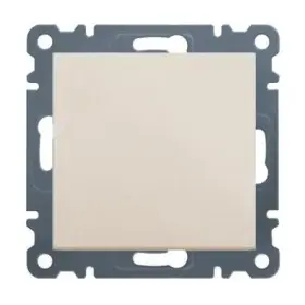 Вимикач 1-клавішний однотактний, WL0111 Lumina-2, кремовий, Hager