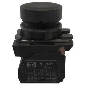 Кнопка Promfactor FP5-AA21 1NО черная (FP5-AA21)