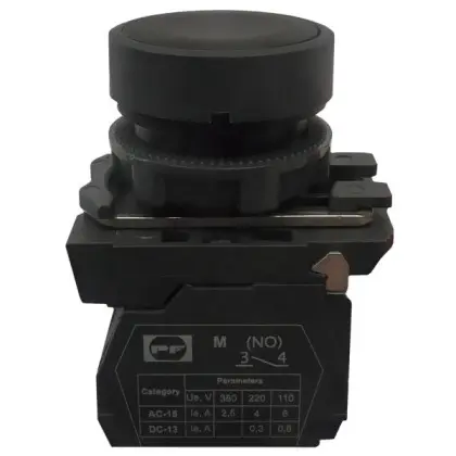 Кнопка Promfactor FP5-AA21 1NО черная (FP5-AA21) Кнопка Promfactor FP5-AA21 1NО черная (FP5-AA21)