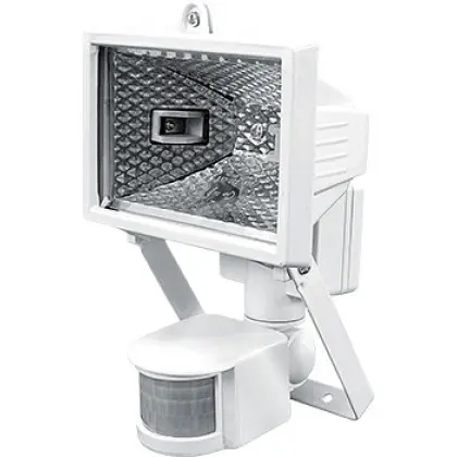 Прожектор E.Next e.halogen.move.500.white 500Вт с датчиком движения белый (l003011)