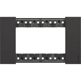 Рамка на 4 модулі Bticino Living Now KA4804KG (італійський стандарт) чорна