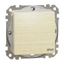 Одноклавішний перемикач Schneider Electric Sedna Design & Elements IP44 береза SDD280106