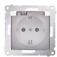 Електрична розетка Kontakt Simon Simon 54 Premium DGSZ1BZ.01/41A IP44 із заземленням шторками та прозорою кришкою (кремовий) Електрична розетка Kontakt Simon Simon 54 Premium DGSZ1BZ.01/41A IP44 із заземленням шторками та прозорою кришкою (кремовий)