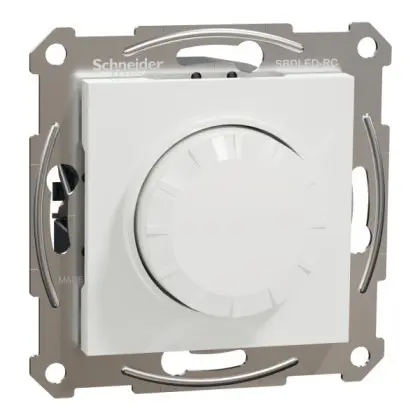 Поворотный димер для LED ламп RC 3-370Вт Schneider Electric Asfora без рамки белый (EPH6870121) Поворотный димер для LED ламп RC 3-370Вт Schneider Electric Asfora без рамки белый (EPH6870121)
