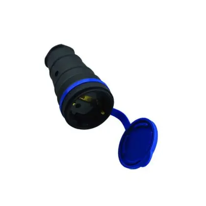 Гніздо Violux штепсельне каучук переносне з кришкою IP44 ( 930630 ) Гніздо Violux штепсельне каучук переносне з кришкою IP44 ( 930630 )