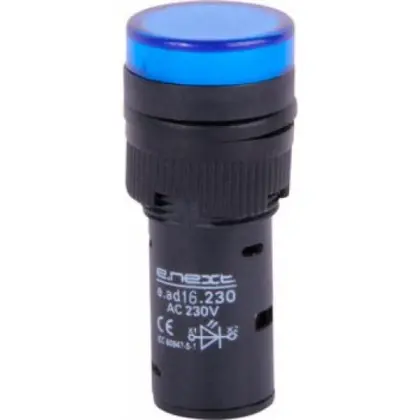 Сигнальна арматура E.Next e.ad16.24.blue Ø16мм 24В АС/DC синя (s009036)