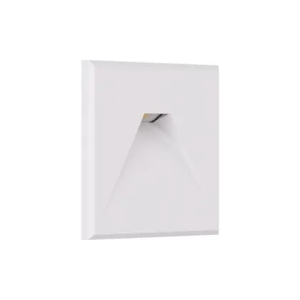 Светильник для подсветки лестницы/коридора Kloodi KDSL-RIKI SQ85X85 3W 3K 38D WH LED 210Lm IP44 белый