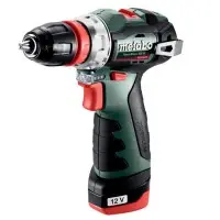 Акумуляторний безударний дриль-шуруповерт Metabo PowerMaxx BS BL Q 12В 2x2,0Аг 0-400/0-1500об/хв 10/35мм (601749500)
