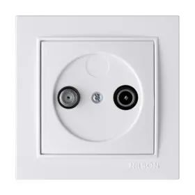 Розетка Nilson Thor біла 1-на TV-SAT прохідна ( 27111036 )