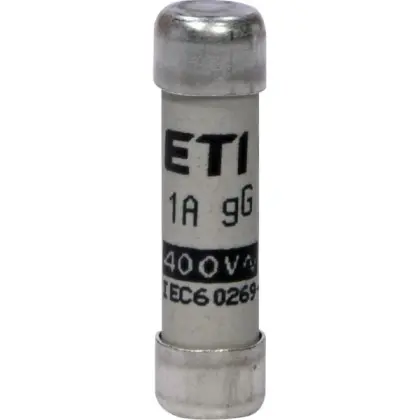 Предохранитель ETI CH8x32 gG 1A 400В (2651001) Предохранитель ETI CH8x32 gG 1A 400В (2651001)