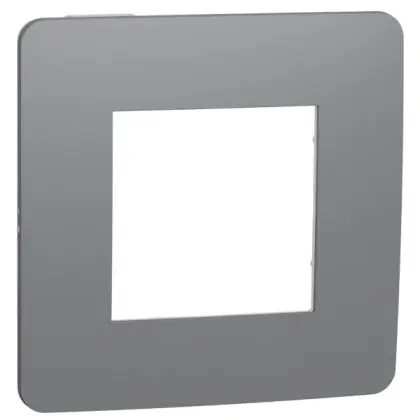 Однопостовая рамка Schneider Electric NU280221 (дымчато-серый/белый)