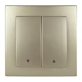 Вимикач Nilson Touran золото жалюзі 2-кл ( 24151011 )