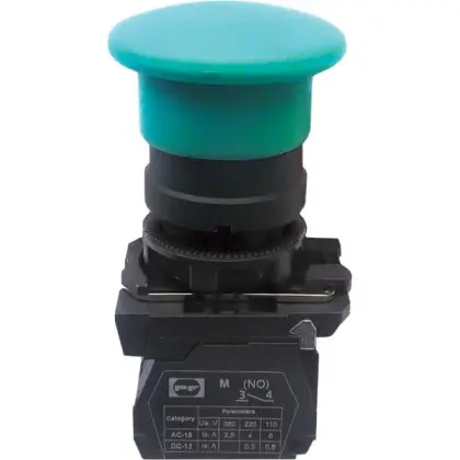 Кнопка Promfactor FP5-AC31 1NO зеленая (FP5-AC31) Кнопка Promfactor FP5-AC31 1NO зеленая (FP5-AC31)