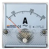 Амперметр трансформаторного включения Аско-Укрем 300/5А АС 80х80мм (А-80) (A0190010052)