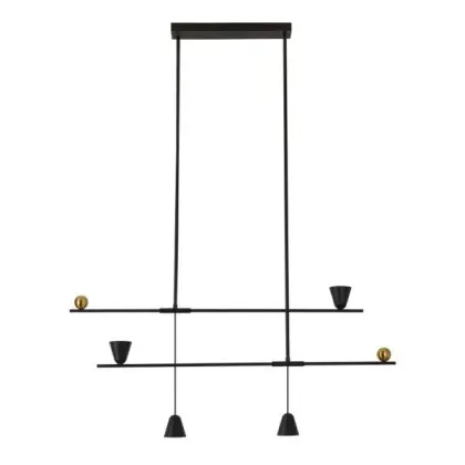 Подвесной светильник, люстра Azzardo AZ5642 Spoleto LED 4x25W 3000K 1397Lm IP20 черный Подвесной светильник, люстра Azzardo AZ5642 Spoleto LED 4x25W 3000K 1397Lm IP20 черный