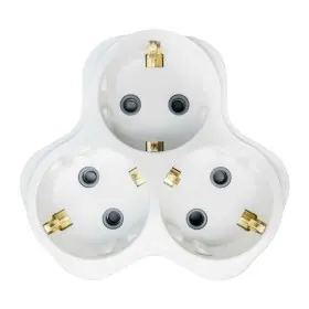 Тройник Violux 3 гнезда с заземлением белый ( 940800 )