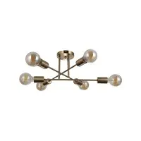 Люстра Italux PND-4052-6-HBR Formio E27 6x40W IP20 латунна