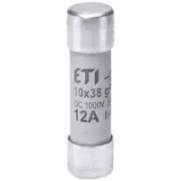 Запобіжник ETI 002625106 CH 10x38 gPV 12A 1000V (10kA) UL Запобіжник ETI 002625106 CH 10x38 gPV 12A 1000V (10kA) UL