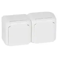Розетка 2X2К+З Legrand Forix біла Розетка 2X2К+З Legrand Forix біла