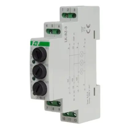 Модульный блок предохранителей F&F LK-BZ-3G со световой индикацией Модульный блок предохранителей F&F LK-BZ-3G со световой индикацией