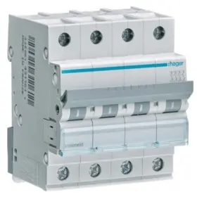 Автоматичний вимикач Hager MCN463 6кА C 63A 4P