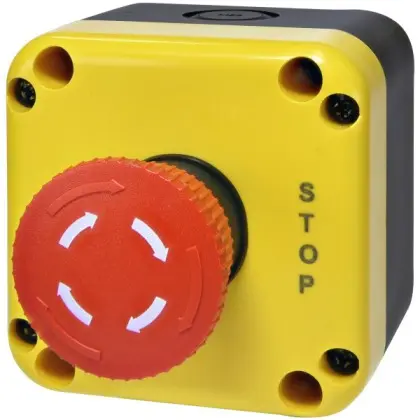 Кнопочный пост Eti ESB1Y-V1 Standart STOP желто-черный (4771624) Кнопочный пост Eti ESB1Y-V1 Standart STOP желто-черный (4771624)