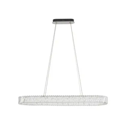 Підвісний світильник, люстра Nowodvorski 11707 Luxora Oval LED 1x40W 3000K 3600Lm IP20 хром Підвісний світильник, люстра Nowodvorski 11707 Luxora Oval LED 1x40W 3000K 3600Lm IP20 хром