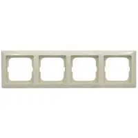 Четырехместная рамка ABB Basic 55 2514-92-507 (слоновая кость) Четырехместная рамка ABB Basic 55 2514-92-507 (слоновая кость)