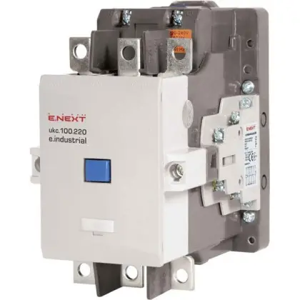 Контактор E.Next e.industrial.ukc.180.230 180А 230В 1NO+1NC (i.0090063)