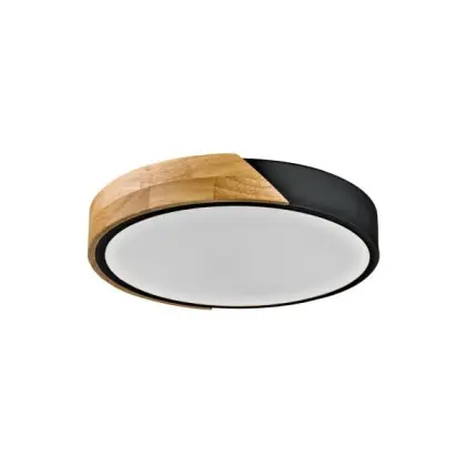 Потолочный светильник Italux PLF-13186-BK-WO Nastro LED 1x24W 3000K 2400Lm IP20 черный